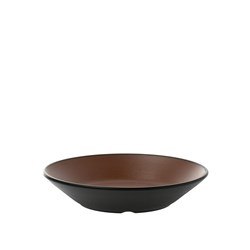 1181223 Dual Colour Melamine Sauce Dish Black/Brown 130mm CouCou