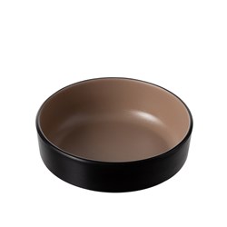 1181228 Dual Colour Melamine Sauce Dish Black/Beige 155mm CouCou