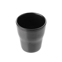 1181232 Dual Colour Melamine Tumbler Black 260ml CouCou