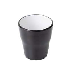 1181235 Dual Colour Melamine Tumbler Black/White 260ml CouCou