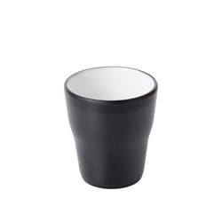 1181315 Dual Colour Melamine Cup Black/White 150ml CouCou