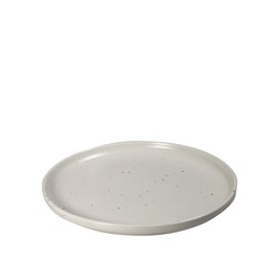 1217511 Graze Gloss Flat Plate White Pebble 230mm Pro.mundi