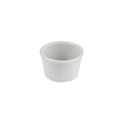 1223169 PEARL ASPEN RIBBED RAMEKIN 85X50MM 140ML