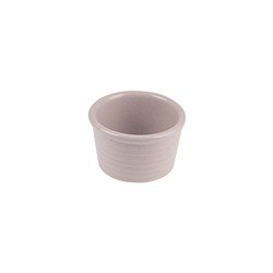 1223194 PEARL BLUSH RIBBED RAMEKIN 85X50MM 140ML