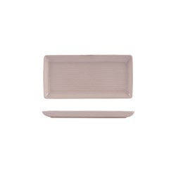 1223214 PEARL BLUSH RIBBED SHARE PLATTER 250X125MM