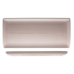 1223216 PEARL BLUSH RIBBED SHARE PLATTER 365X160MM