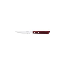 1438010 Steak Knife 102Mm Serr Narrow P/Wood Red Hdl