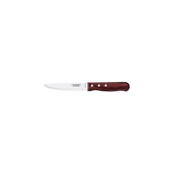 1438013 STEAK KNIFE 127MM SERR WIDE P/WOOD RED