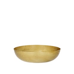 1808175 SERVING BOWL RND 300X80MM 4LT HAMMERED BRASS