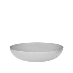 1808176 SERVING BOWL RND 350X80MM 5LT HAMMERED SATIN