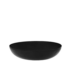 1808177 SERVING BOWL RND 350X80MM 5LT HAMMERED BLK