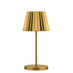 1814241 DOMINICA LED CORDLESS LAMP GOLD 120X260MM