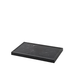 1832236 Melamine Tray Marble Black 162x265mm Topstyle