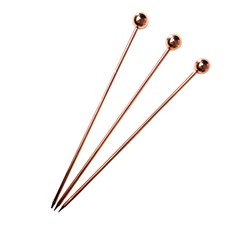 2035126 Cocktail Pick Ball Top 110Mm Copper