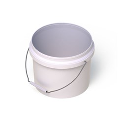 Pail with Wire Handle White 5L A Plus