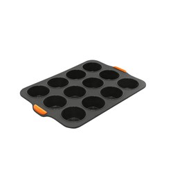 Muffin Pan Silicone 12 Cup Grey 355x245mm