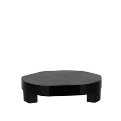 2615064 Serve Round Footed Display Stand Black 200mm