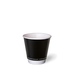 3445855 Aqueous Double Wall Hot Cup Black 240ml 8oz