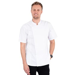 5400968 Alex Chef Jacket With Zipper White MED