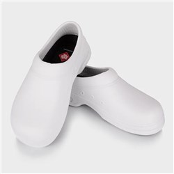 5424298 Chef Traditional Clogs White Size 36 Aussie Chef