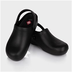 5424318 Chef Traditional Slip On Clogs Black Size 36 Aussie Chef