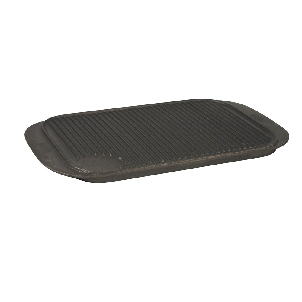 GRIDDLE PAN 475X260MM CAST IRON REVERSIBLE - 2426666 | Reward Hospitality