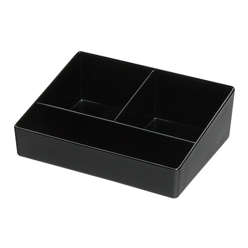 SACHET HOLDER 3 COMP BLK MELAMINE 150X115X50MM (12) - 1890376 | Reward ...