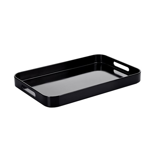 Tray W/ Handles Blk Melamine 480X310x43mm (3/6)