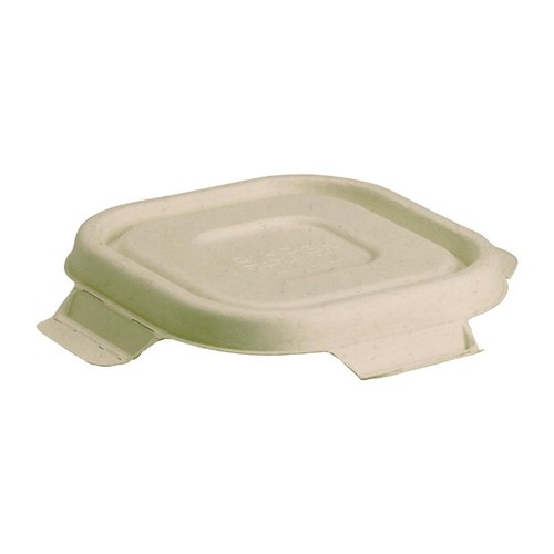 Biocane T/Away Lid Nat 280-630Ml 130X130mm 50/Pkt(12)