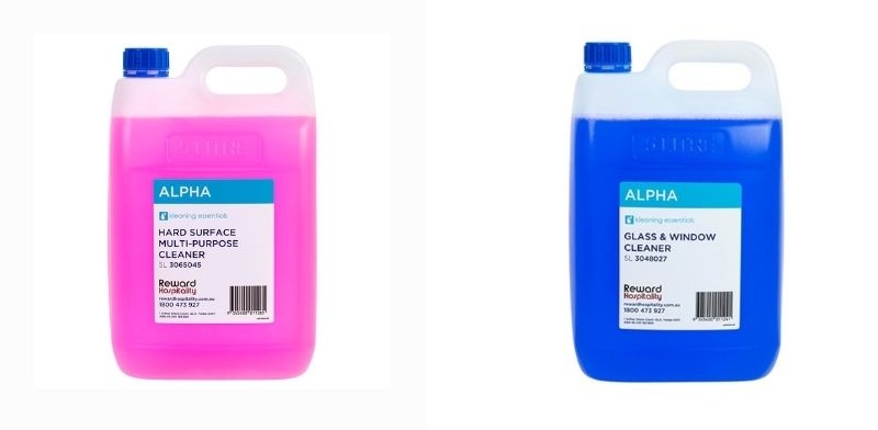 cleaning chemicals for dining areas